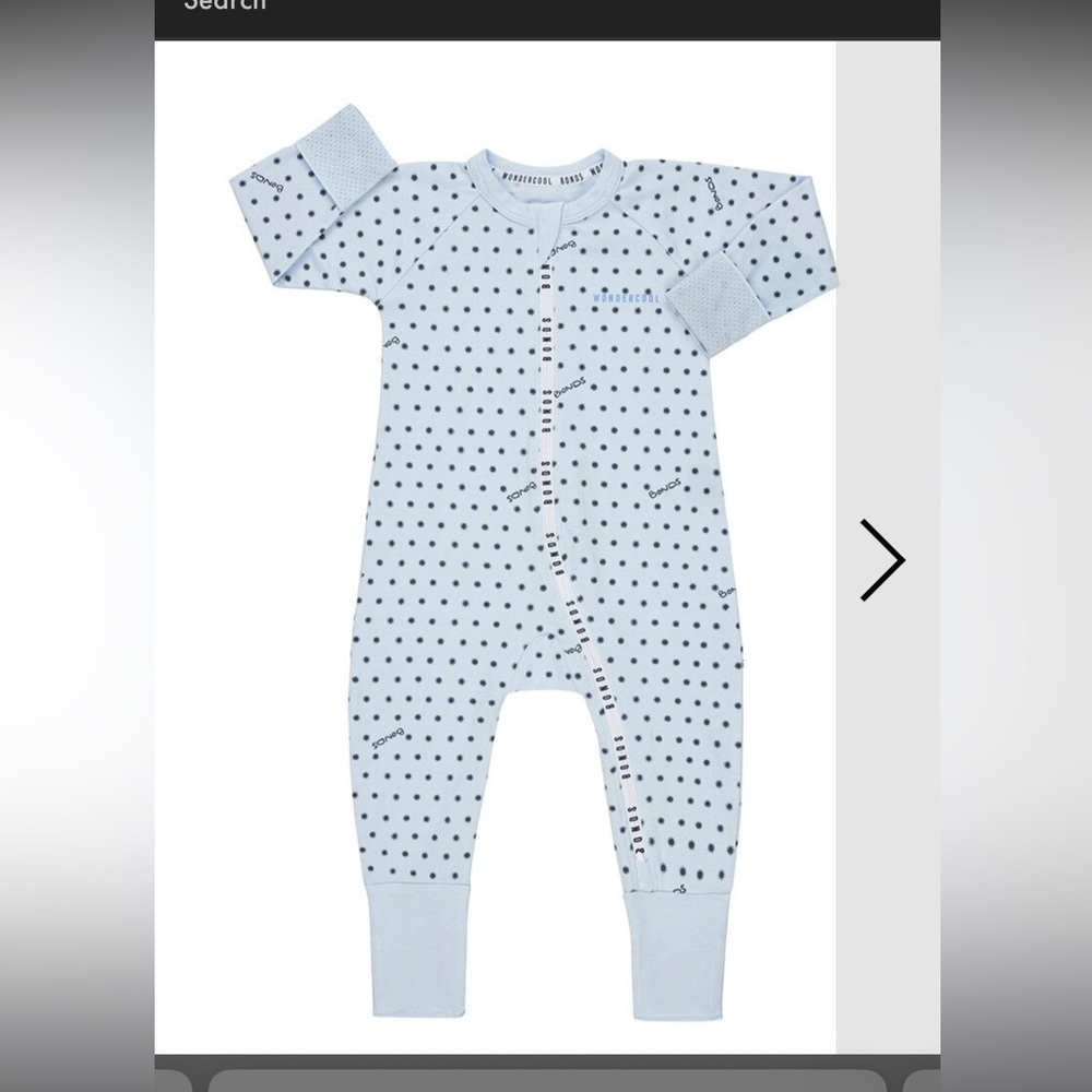 Bonds size 0000 wonder cool wonder suit for newborn babies